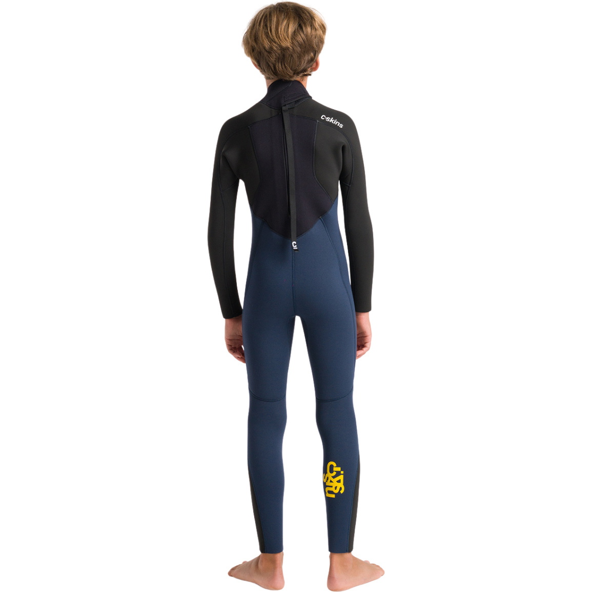 Skins NuWave Legend 4/3mm Back Zip Black 2025 C- Junior Våddragt C-NLE43JBZ - Bluestone / / Multi